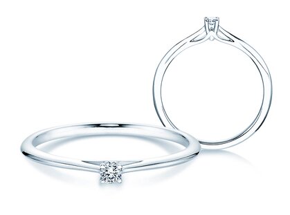 Bague de fiançailles Heaven 4 dans Argent 925/- avec diamant 0,05ct H/SI